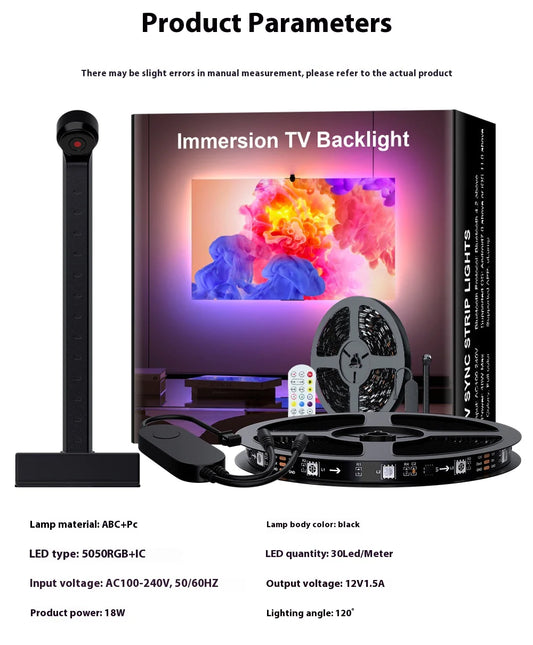Smart LED Strip with Color Sensor for TV – Immersive Lighting