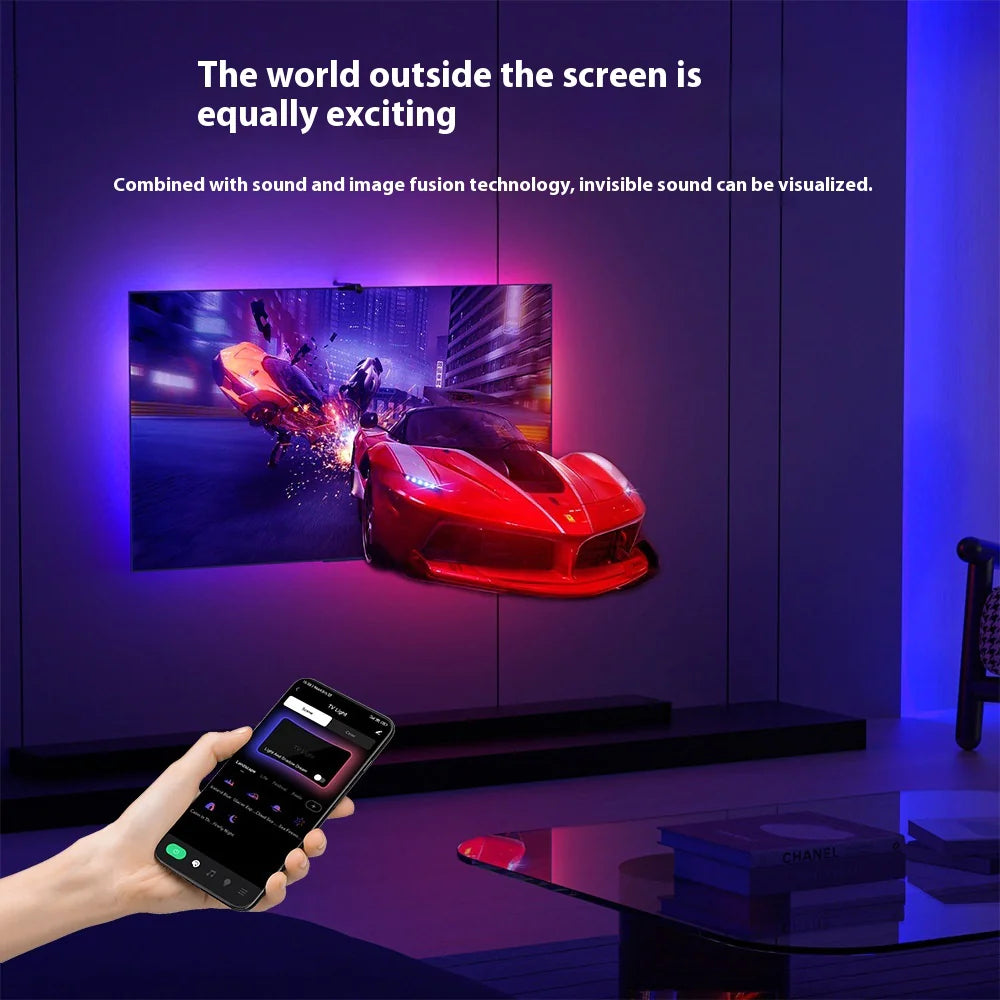Smart LED Strip with Color Sensor for TV – Immersive Lighting